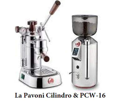 La Pavoni Professional  - Chrome with Wood  #PCW-16