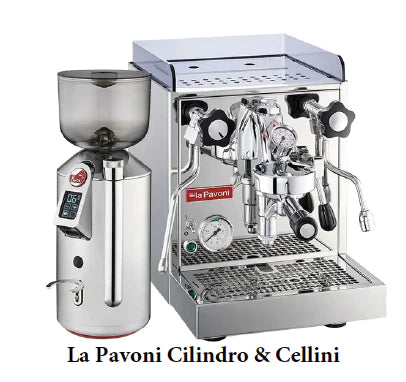 La Pavoni Cilindro Coffee Grinder Chrome Aluminum Body